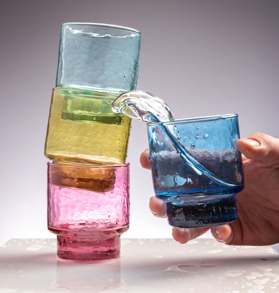 Stacking Glasses with water