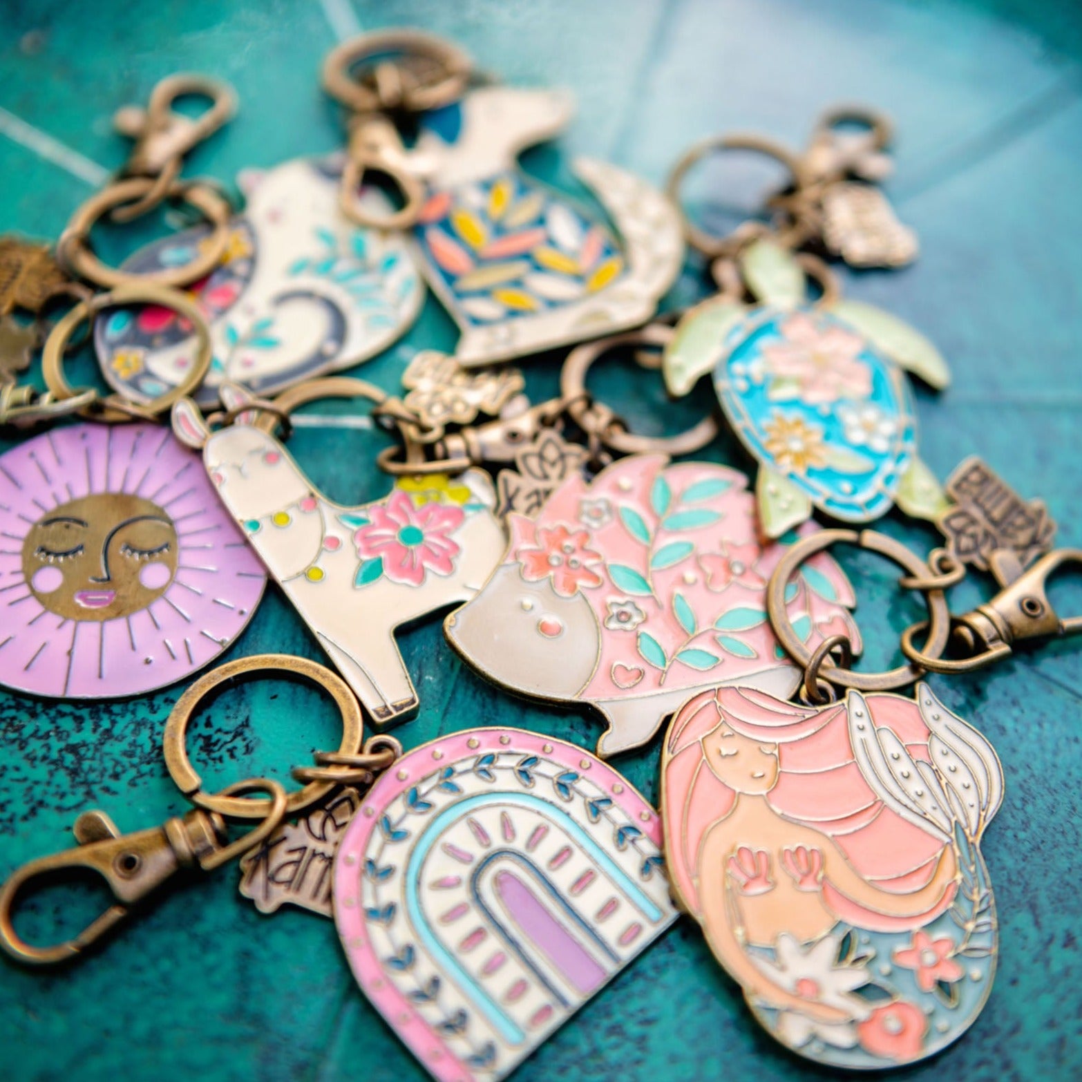 Enamel keychain outlet