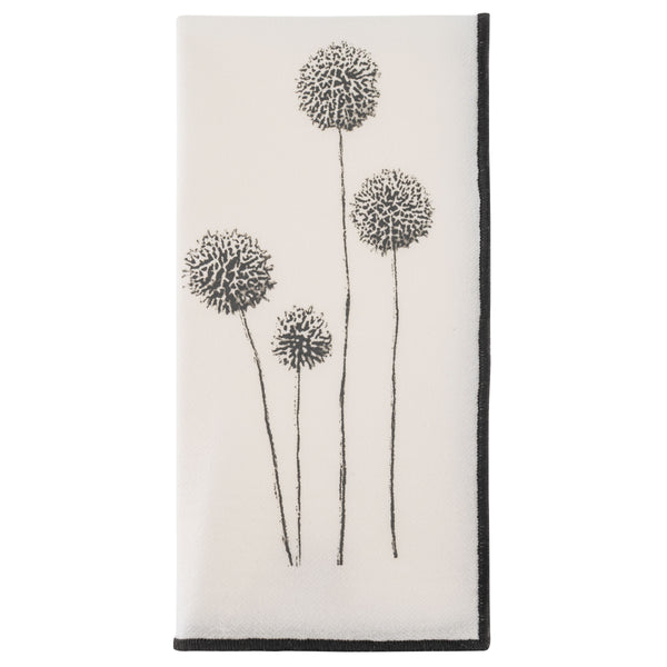 Dandelion merrowed edge dinner napkin