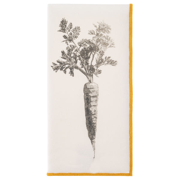 Carrot merrowed edge dinner napkin