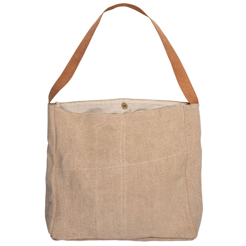 Sand Oversized Linen Totes