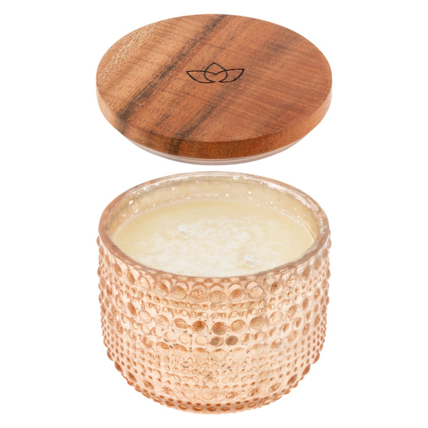 Apple Blossom Round Hobnail Candle