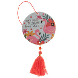 Flamingo air freshener front view