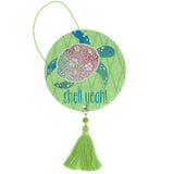 Sea turtle air freshener front view