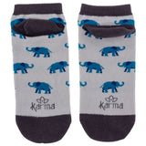Elephant ankle socks back view