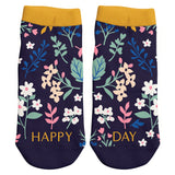 Happy day ankle socks front view
