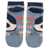 Cat ankle socks back view