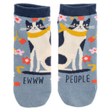 Cat ankle socks front view