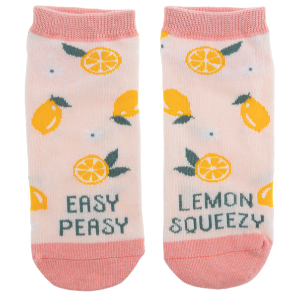 Lemon ankle socks front view