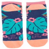 Tropical ankle socks back view