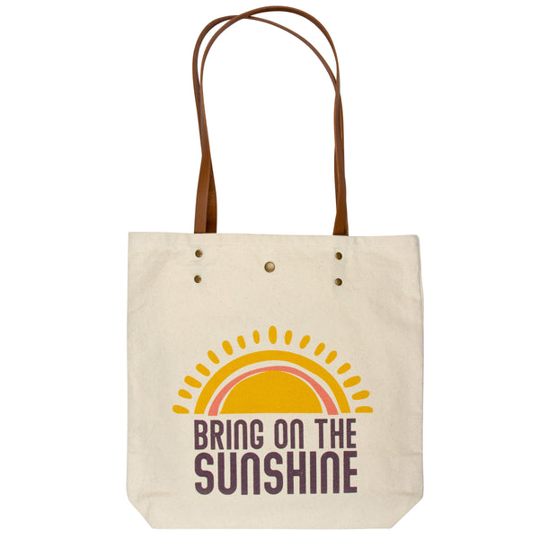 Sunshine cotton canvas book bag