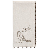 Embroidered Cotton Dinner Napkins