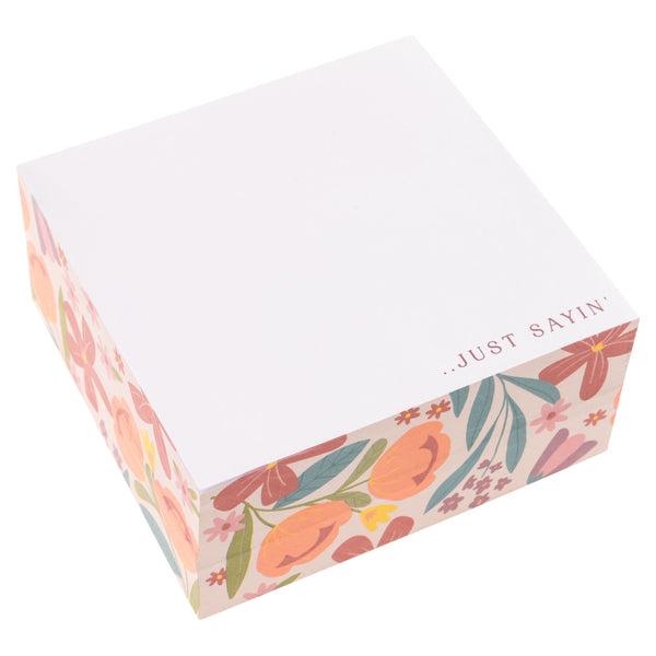 Sunset floral block note pad