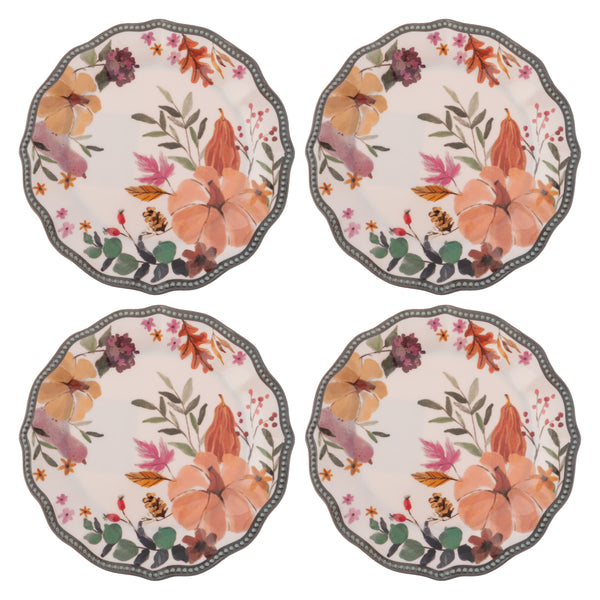 Autumnal spice melamine salad plates