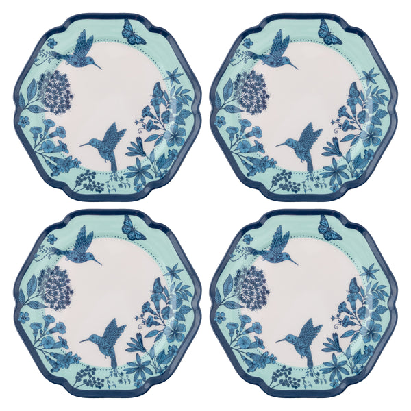 Hummingbirds melamine salad plates