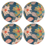 Seaside floral melamine salad plates