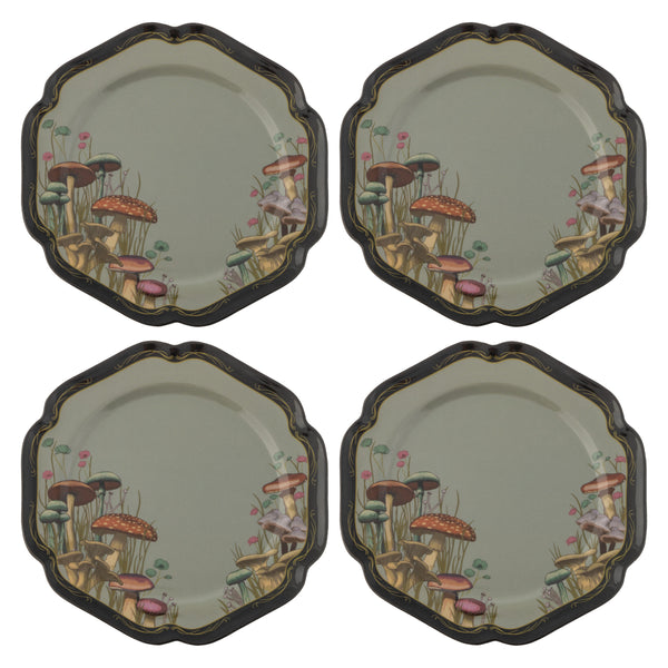 Midnight meadows melamine salad plates