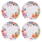 Shelly floral melamine plates