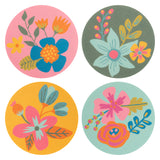 Shelly Floral Pulp Paper Coasters