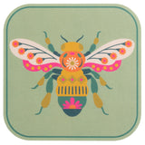 Green bugs Pulp Paper Coaster view