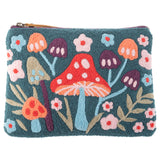 Mushroom embroidered carry all