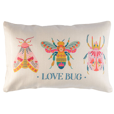 Love bug lumbar pillow