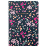 Navy floral notebook
