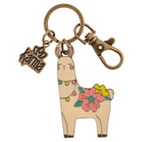 Llama Enamel Key Chains