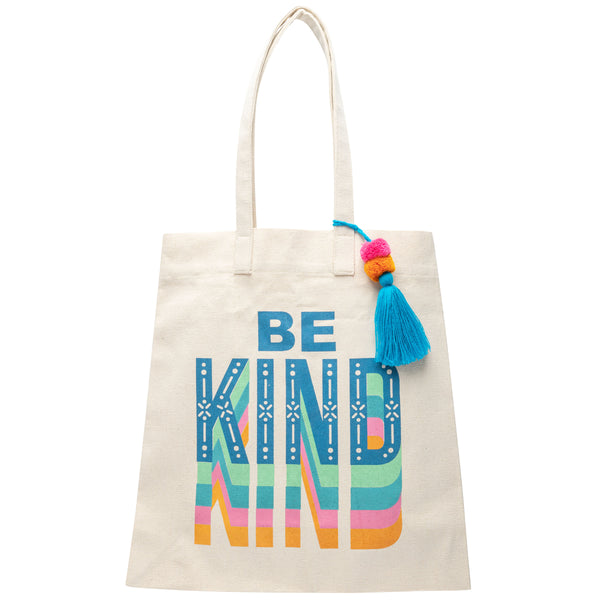 Be kind canvas tote bag