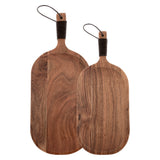 Barcelona serve boards with leather wrapped handles