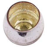 Blush 3.5" mercury barrel votive inside view
