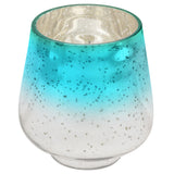 Small turquoise mercury votive