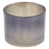 Straight wide charcoal mercury votive