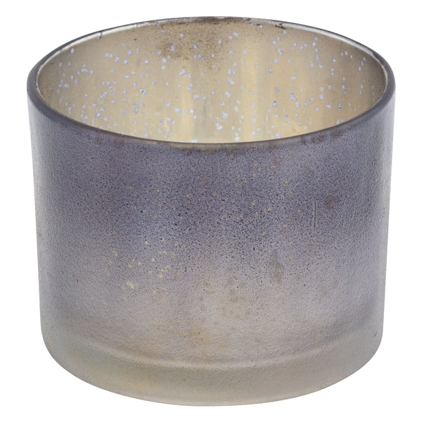 Straight wide charcoal mercury votive