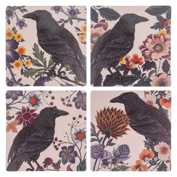Crow Cork Coasters