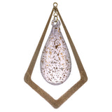 Gold Splatter Florence Ornament Teardrop