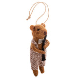 Jazz Band Bears Felt Ornament Set