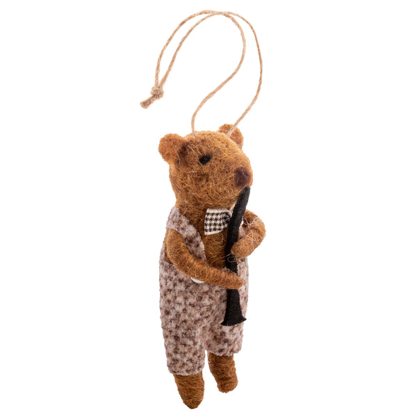 Jazz Band Bears Felt Ornament Set
