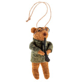Jazz Band Bears Felt Ornament Set
