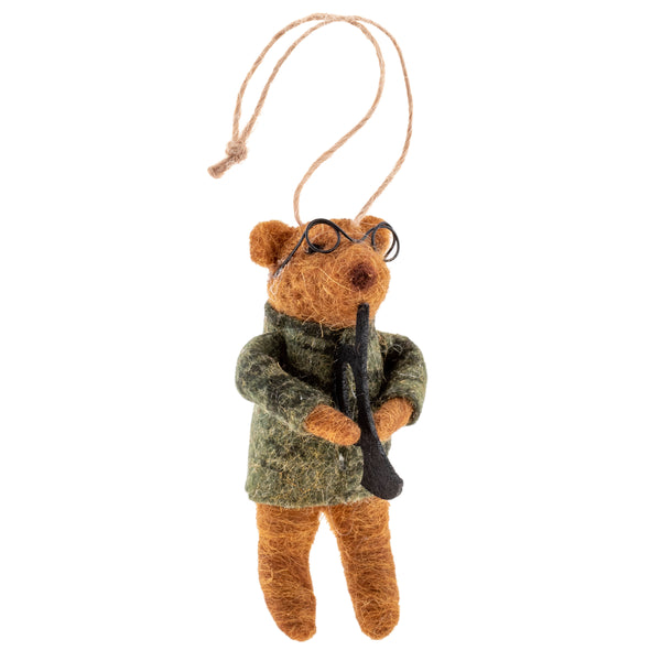 Jazz Band Bears Felt Ornament Set