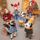 Woodland Hipsters Felt Ornament Set