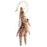 Caroling Dogs Felt Ornament Set