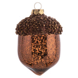 Large acorn beaded glass ornament