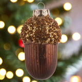 Acorn Beaded Glass Ornament