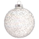 Icy Snow Glass Ornament