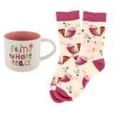 Holiday Mug & Sock Gift Box Set