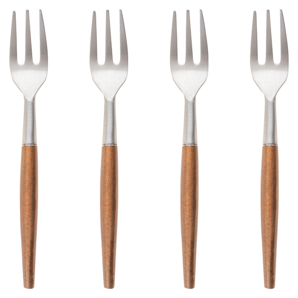 Copper appetizer forks 