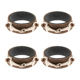 Buckled Leather Napkin Rings