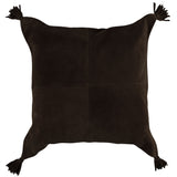 Suede Tassel Square Pillow