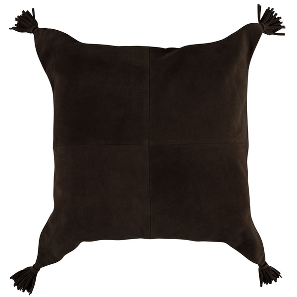 Suede Tassel Square Pillow